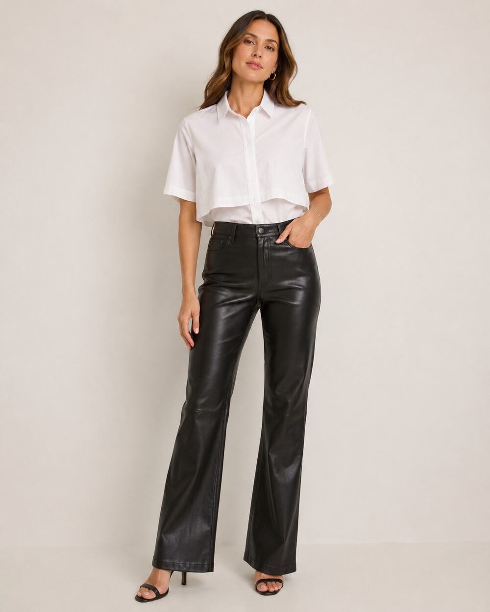 NWT Boston Proper Faux Leather Pants Women’s Size 14